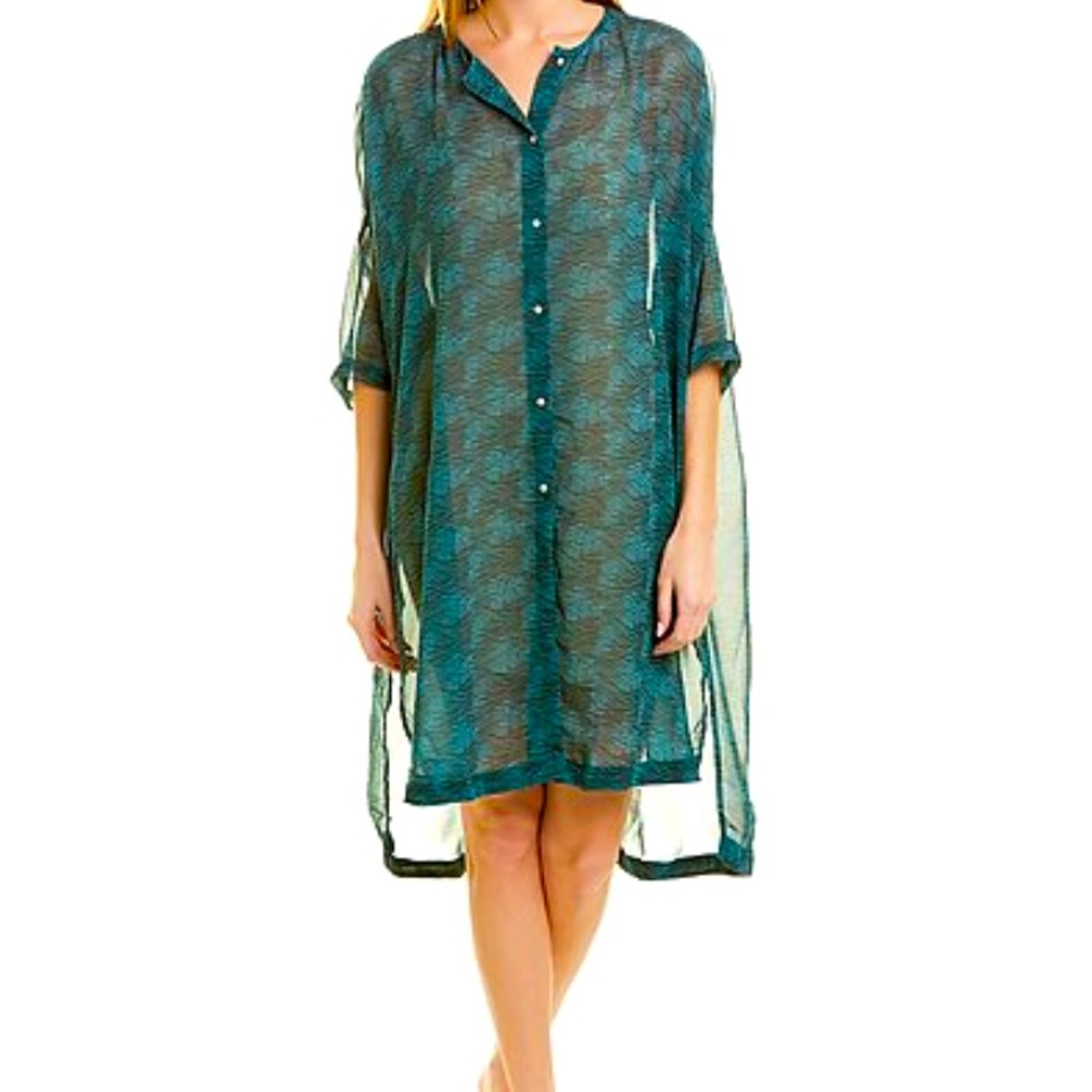 FREE PEOPLE🌻 sheer dress L XL bathing suit swim cover SO VERSATILE! 🆕 TUNIC!